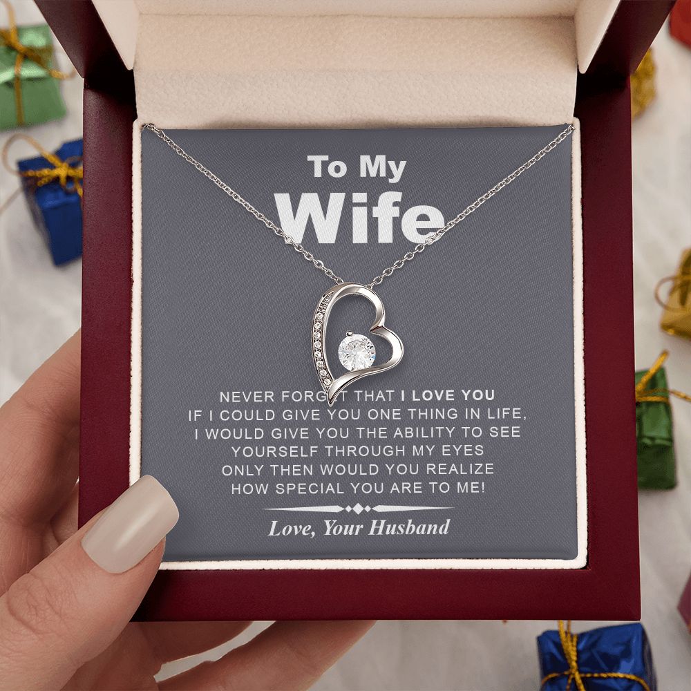 My Wife | Never Forget - Forever Love Necklace