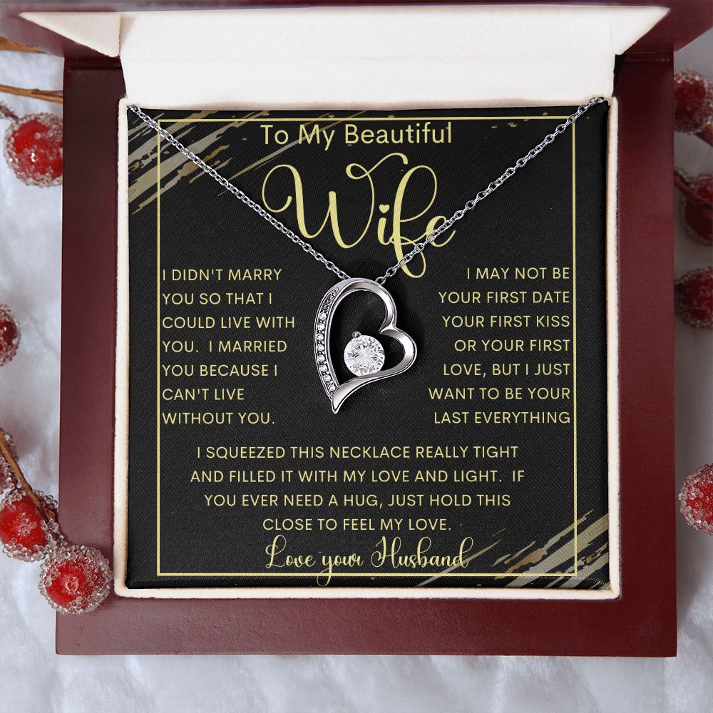 To My Beautiful Wife | Forever Love Necklace