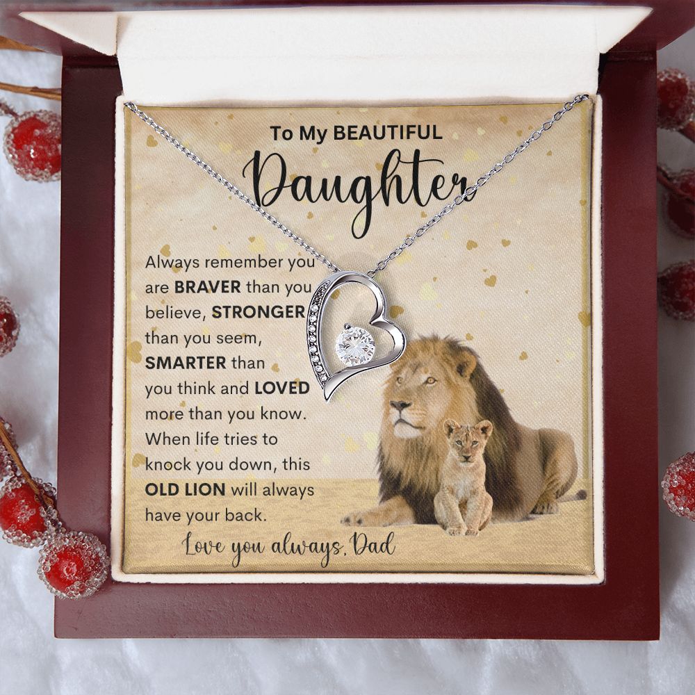 To My Beautiful Daughter | Forever Love Necklace
