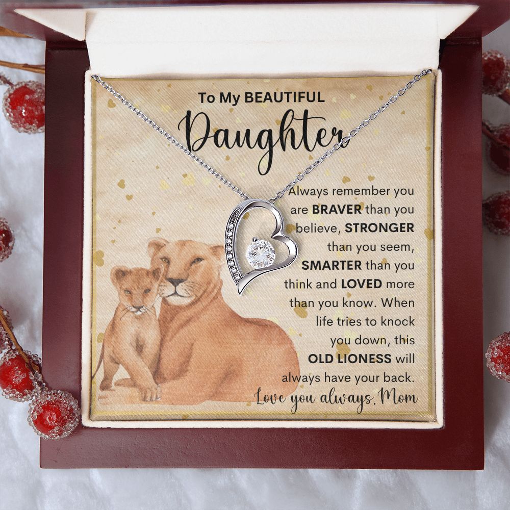 To My Beautiful Daughter | Forever Love Necklace