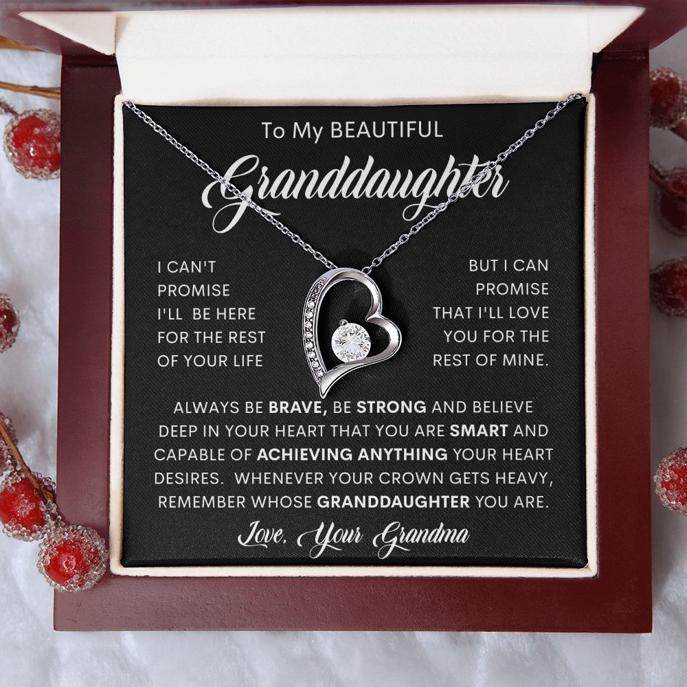 To My Beautiful Granddaughter | Forever Love Necklace