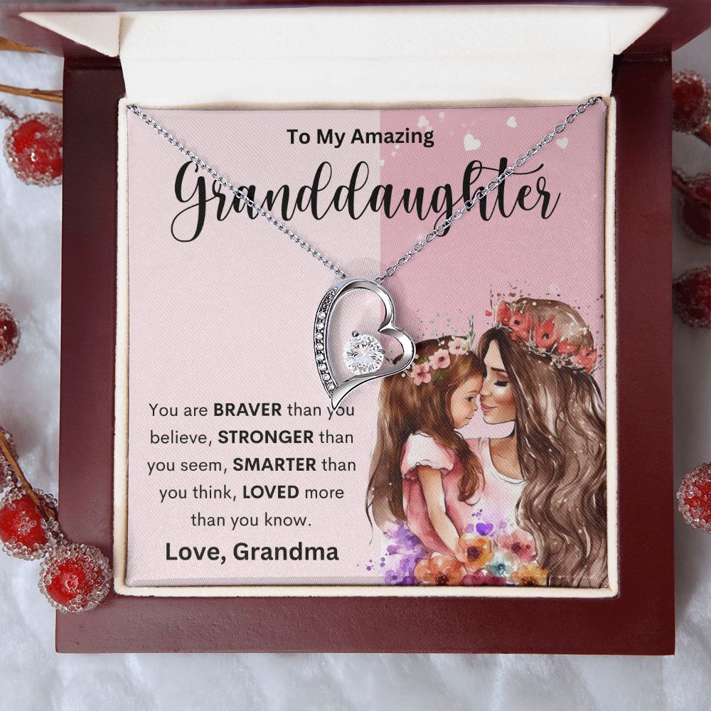 To My Amazing Granddaughter | Forever Love Necklace