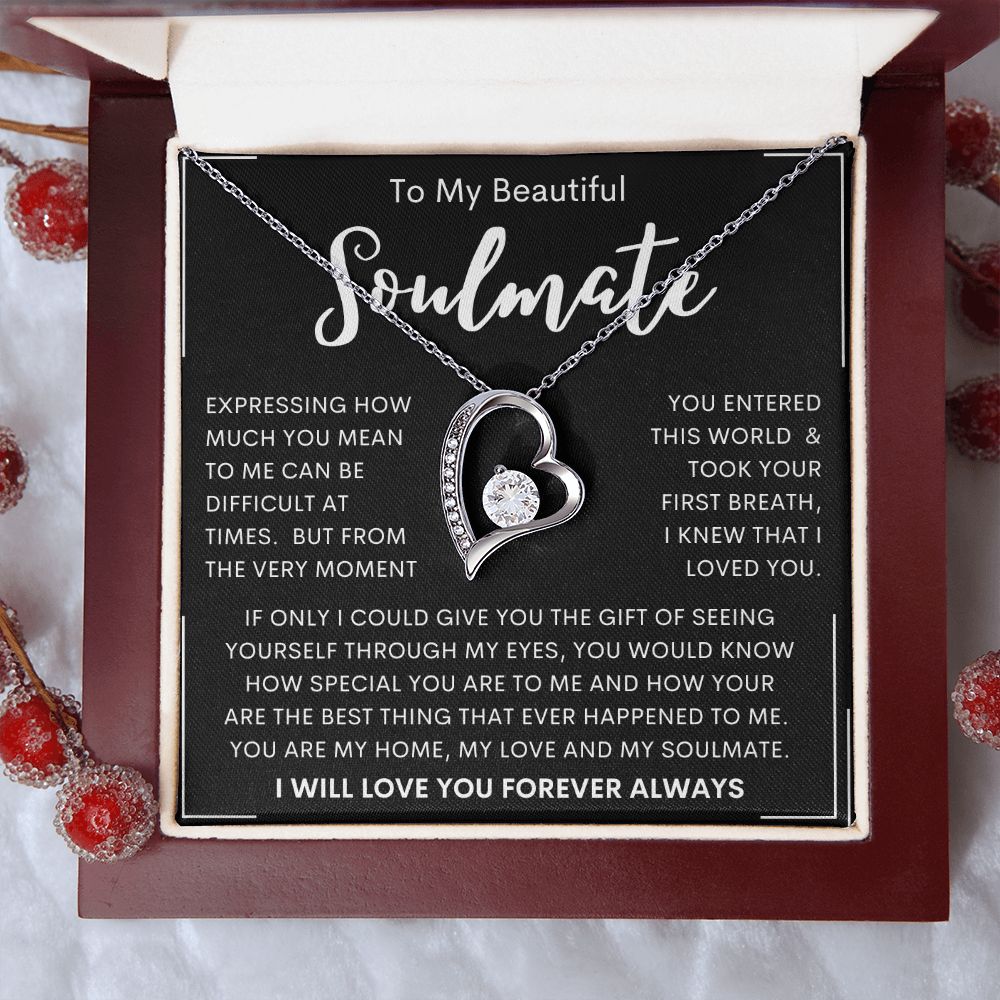 To My Beautiful Soulmate | Forever Love Necklace