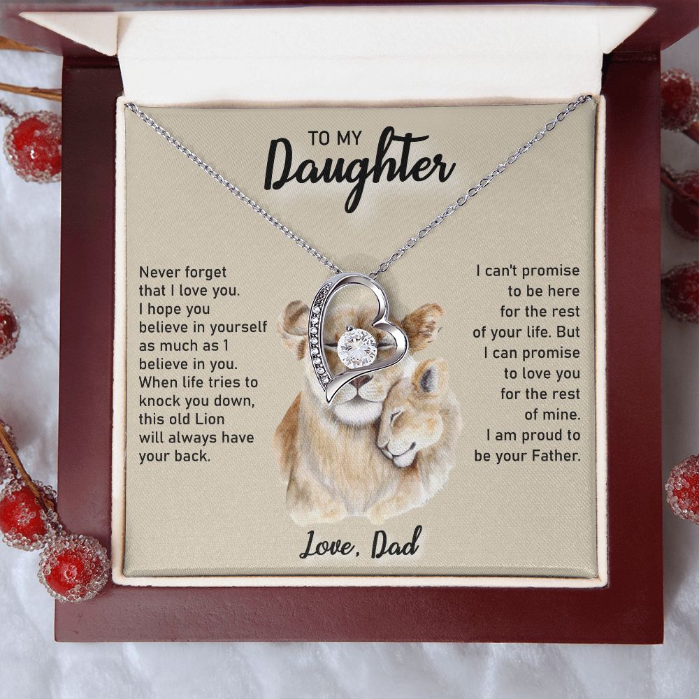 TO MY DAUGHTER LION | Daughter Birthday, Gift From Dad, Dad To Daughter Gift, Daughter Father Gift