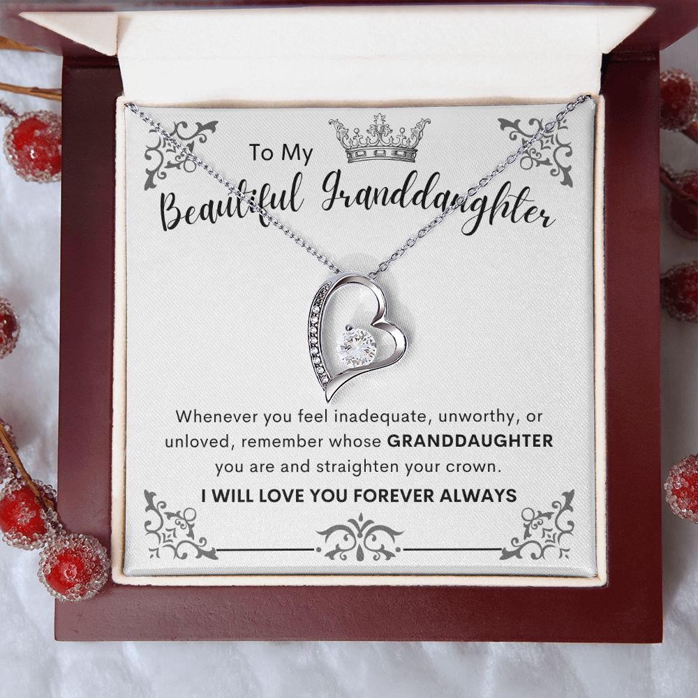 To My Beautiful Granddaughter | Forever Love Necklace