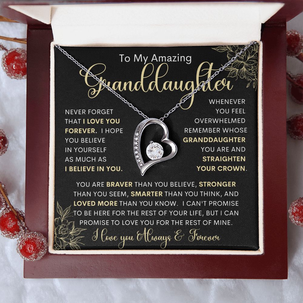 To My Amazing Granddaughter | Forever Love Necklace