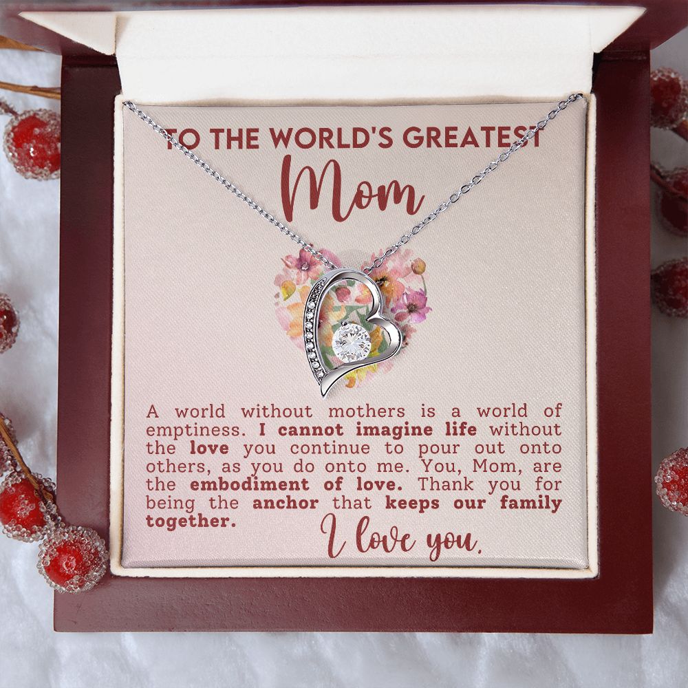 To the World's Greatest Mom | Forever Love Necklace