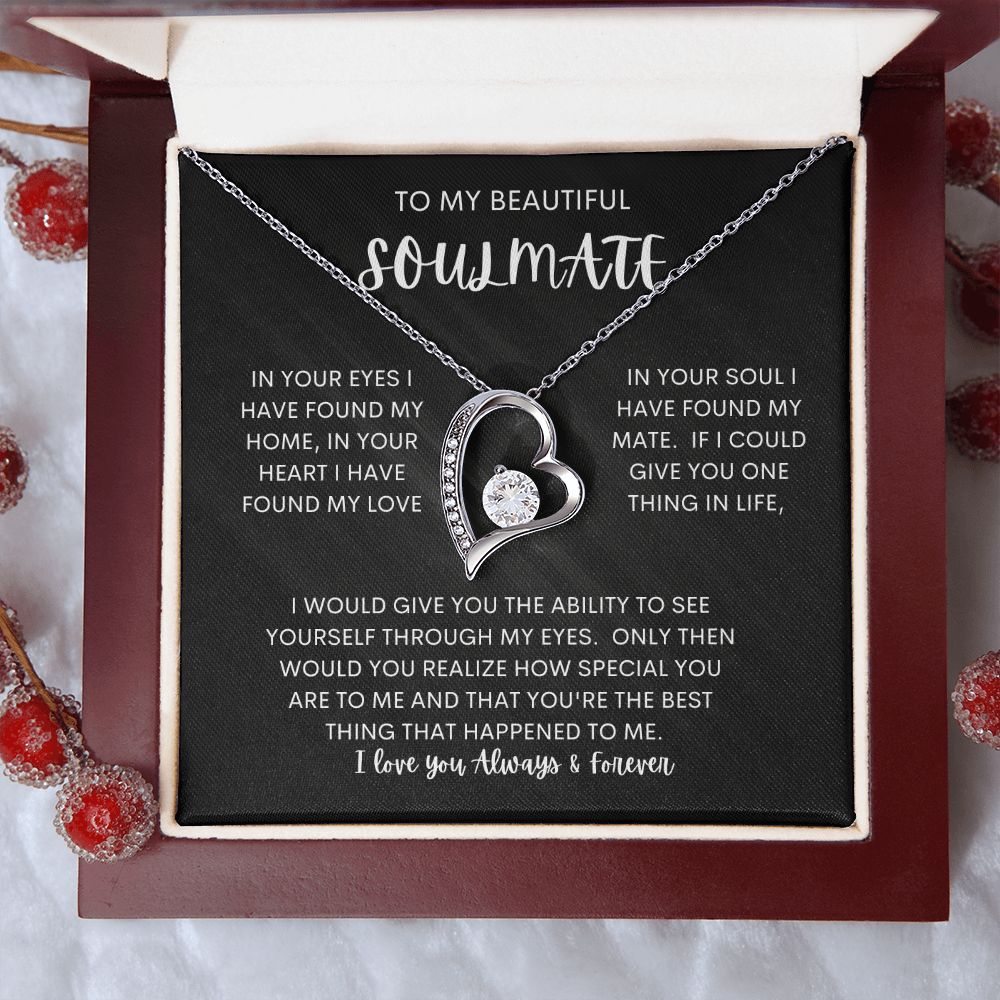 TO MY BEAUTIFUL SOULMATE | Soulmate gift, Anniversary gift, Wife necklace, Birthday gift