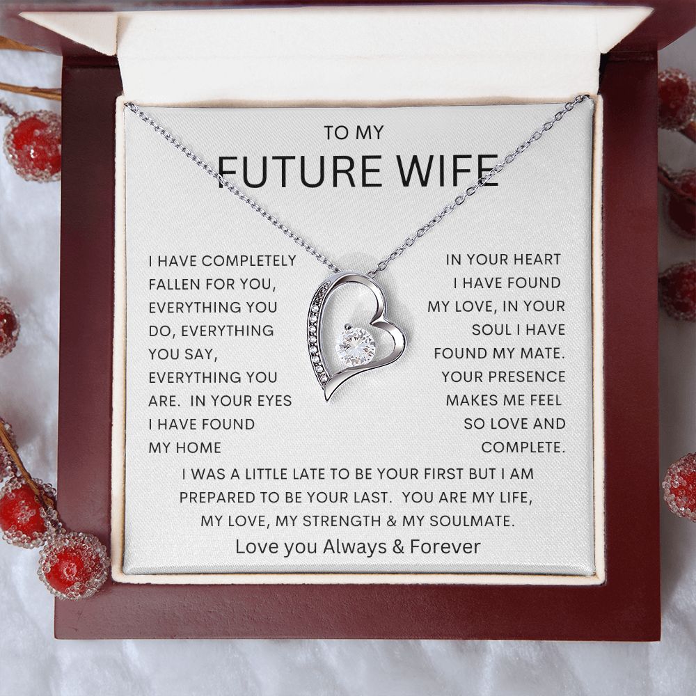TO MY FUTURE WIFE | Forever Love Necklace |  Soulmate gift, Anniversary gift, Gift for soulmate Wife necklace to my soulmate