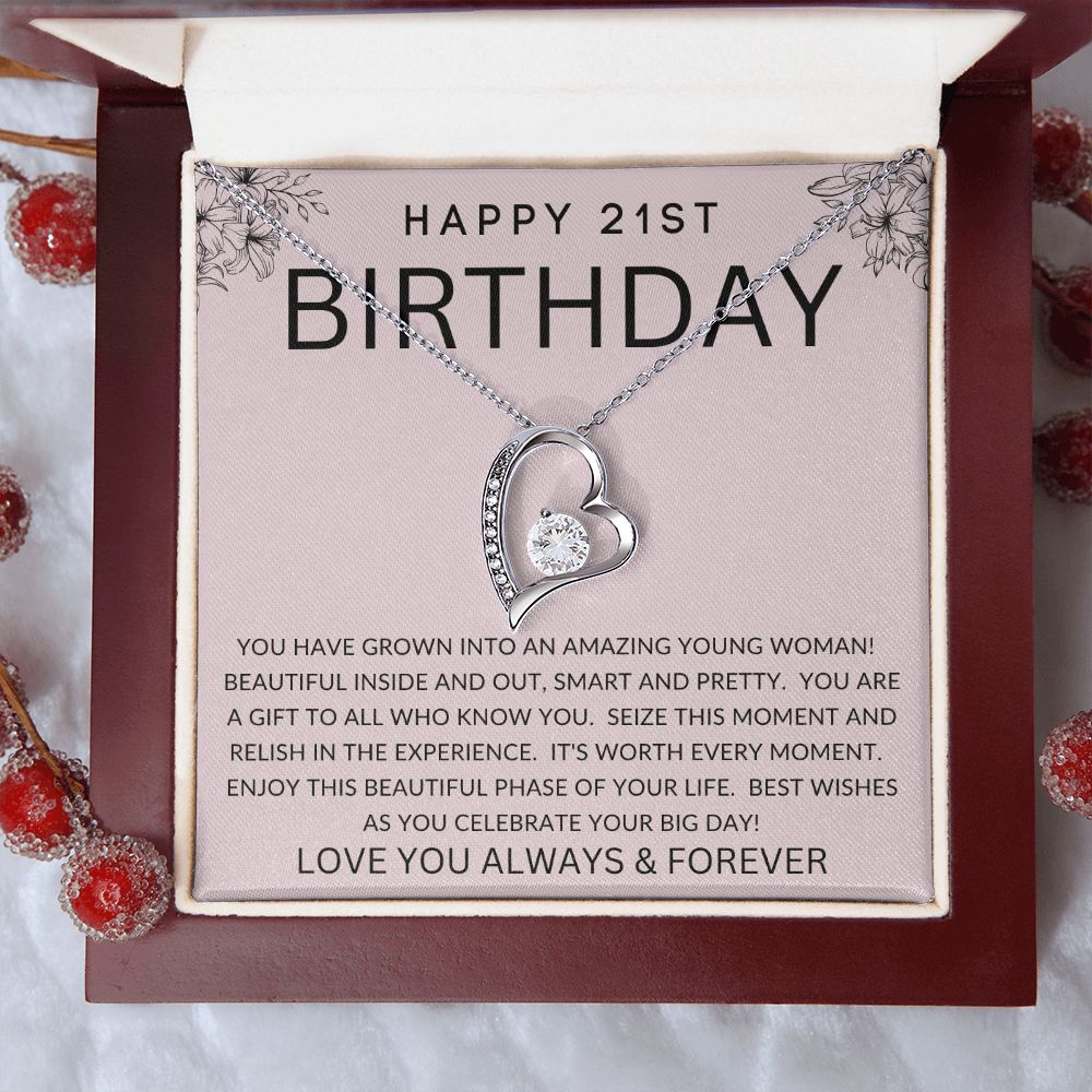 Happy 21st Birthday | Forever Love Necklace