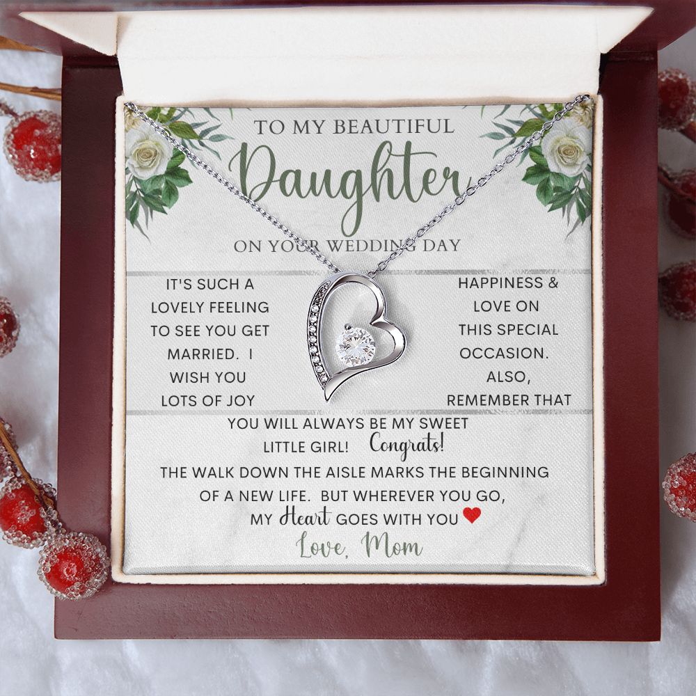 To My Beautiful Daughter | Forever Love Necklace
