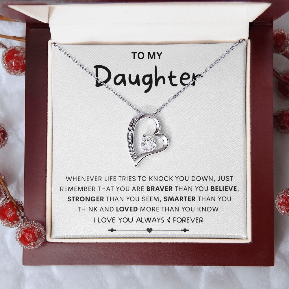 TO MY DAUGHTER | Gift For Daughter, Birthday Gift, Gift For Her, Daughter Necklace