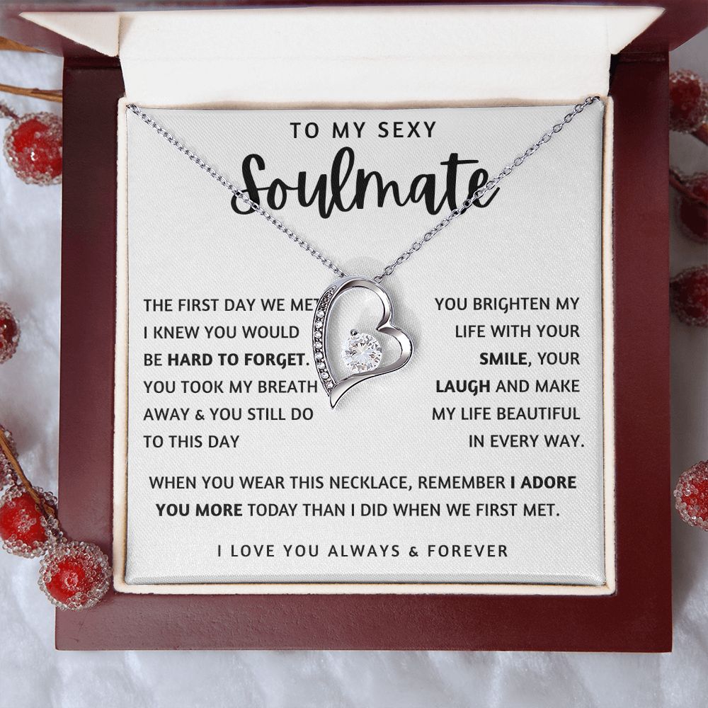 TO MY SEXY SOULMATE | Forever Love Necklace | To My Soulmate, Gift for soulmate, Anniversary gift, Girlfriend necklace, Gift for wife, Birthday gift