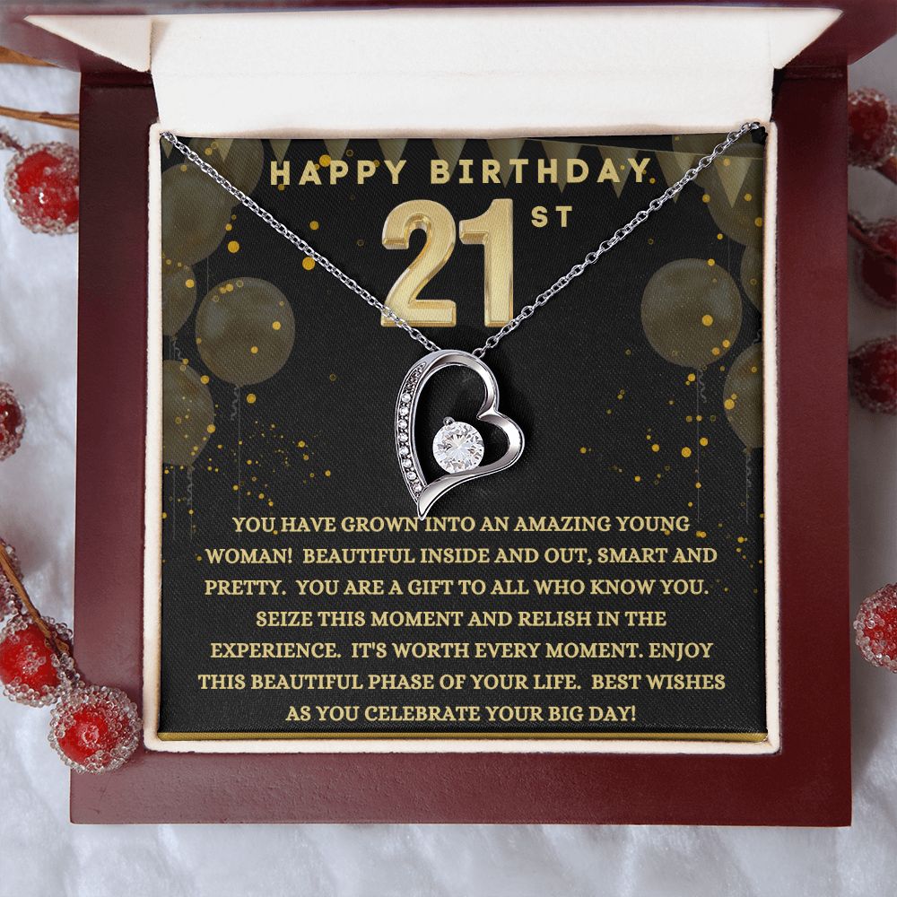 Happy 21st Birthday | Forever Love Necklace