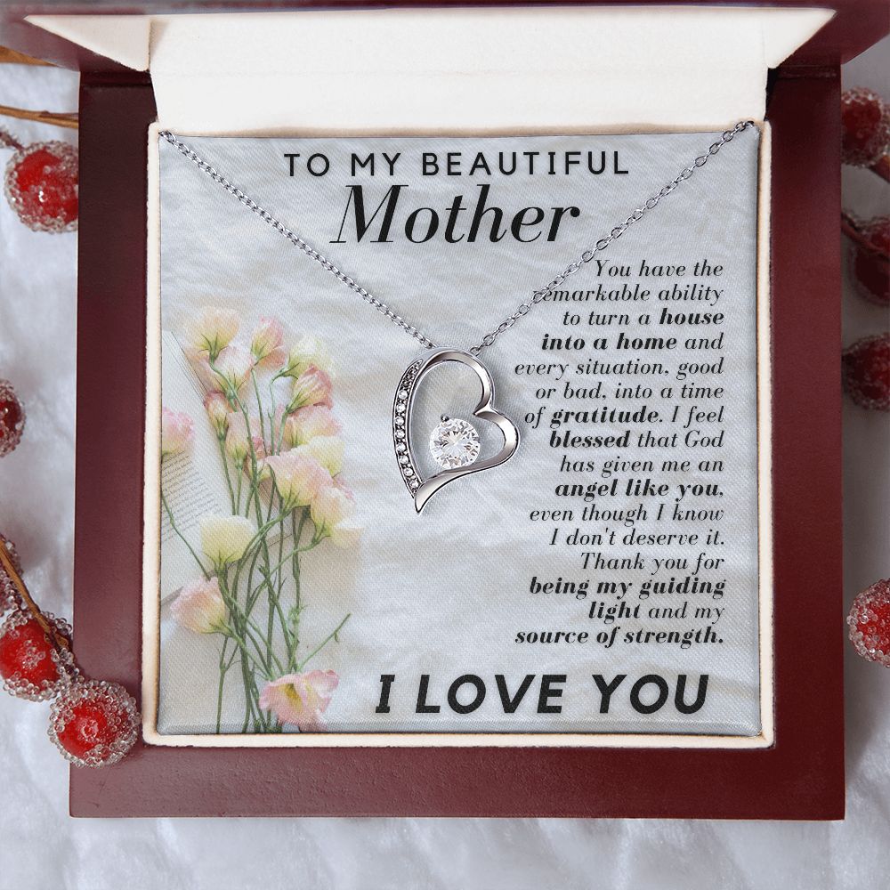 To My Beautiful Mother | Forever Love Necklace