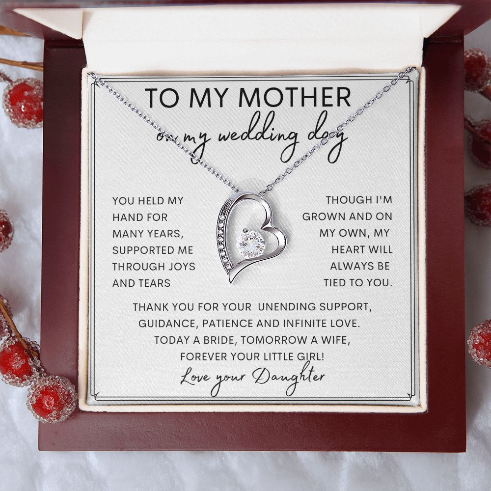 TO MY MOTHER | Forever Love Necklace | Gift from Daughter, Mother Daughter Gift, Gift For Her