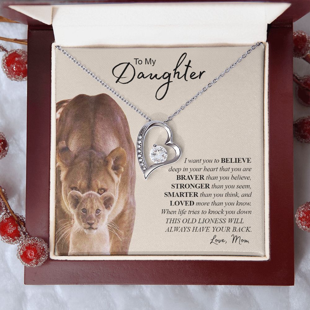 TO MY DAUGHTER | Forever Love Necklace | Gift For Daughter, Daughter Necklace, Birthday Gift, To My Daughter Gift  Daughter Birthday