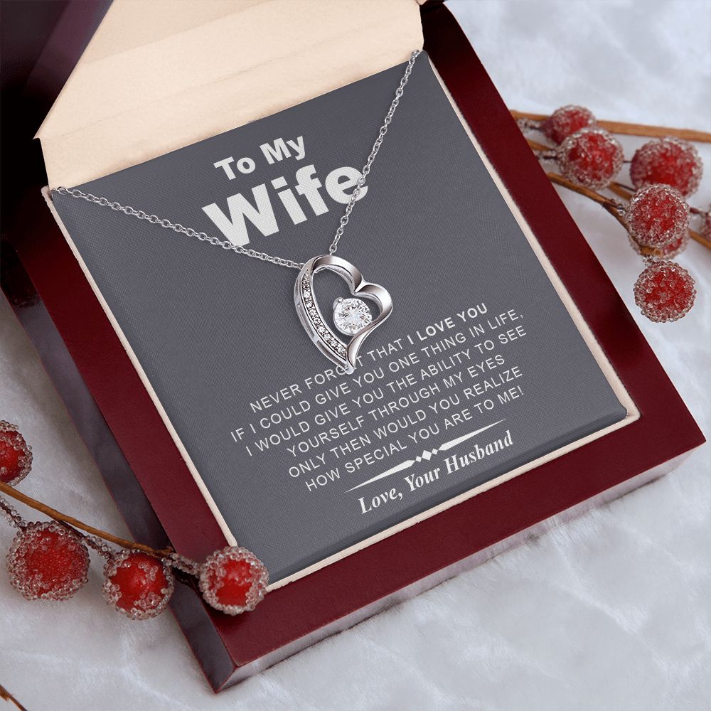 My Wife | Never Forget - Forever Love Necklace