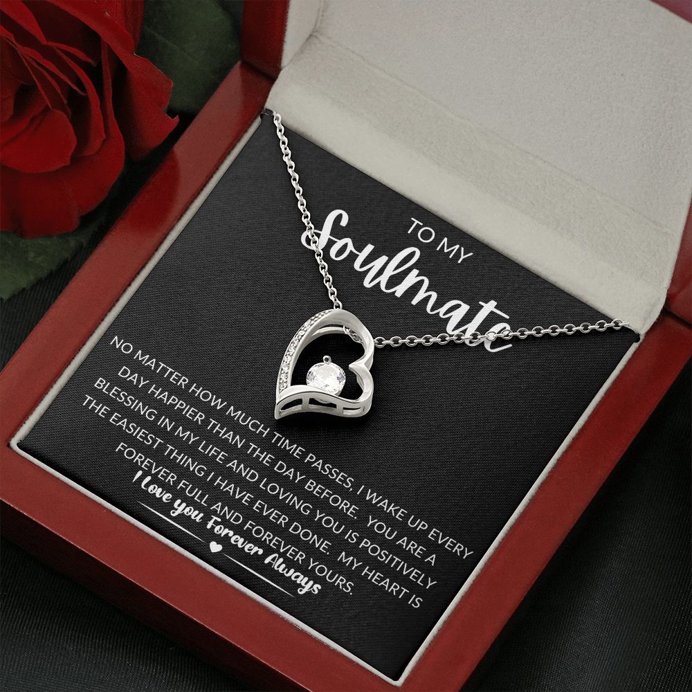TO MY SOULMATE | Forever Love Necklace | Gift for soulmate, Anniversary gift, Girlfriend necklace, Gift for wife, Birthday gift
