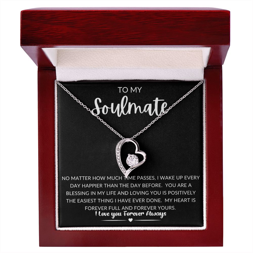 TO MY SOULMATE | Forever Love Necklace | Gift for soulmate, Anniversary gift, Girlfriend necklace, Gift for wife, Birthday gift