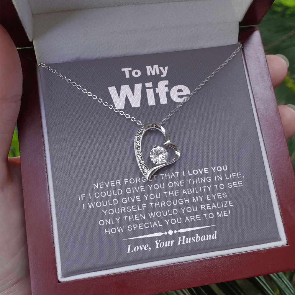 My Wife | Never Forget - Forever Love Necklace