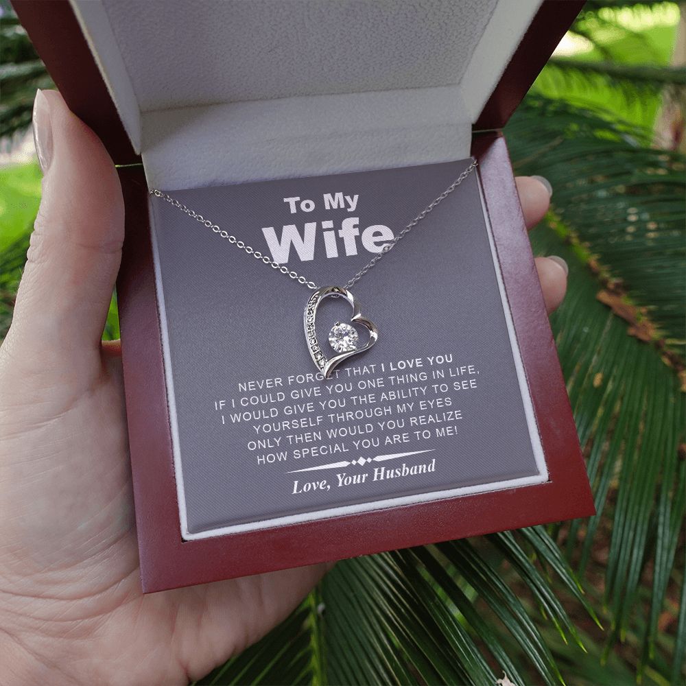 My Wife | Never Forget - Forever Love Necklace