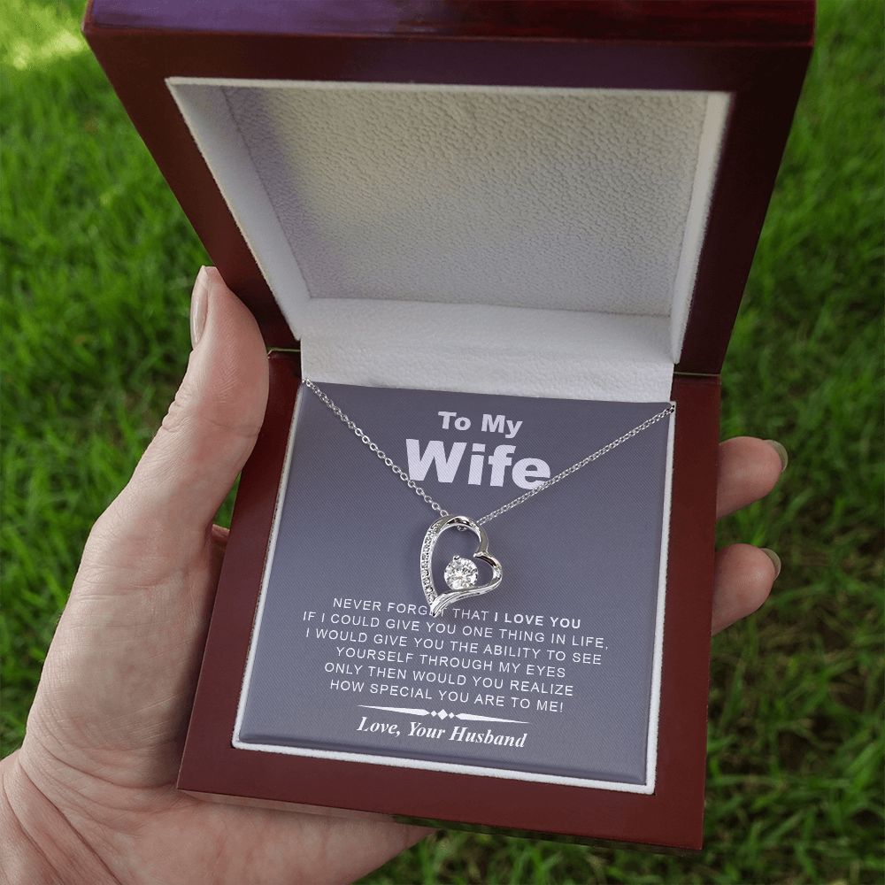 My Wife | Never Forget - Forever Love Necklace