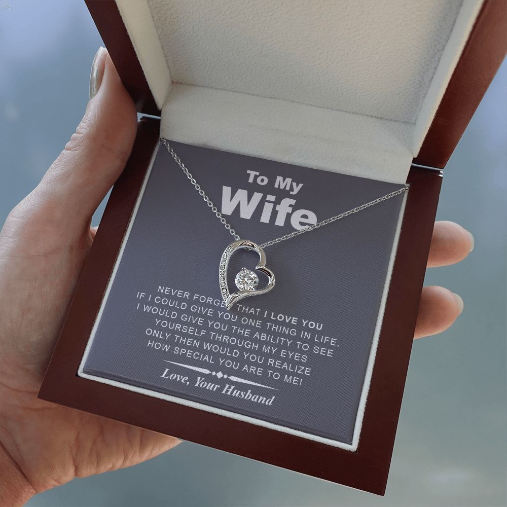 My Wife | Never Forget - Forever Love Necklace