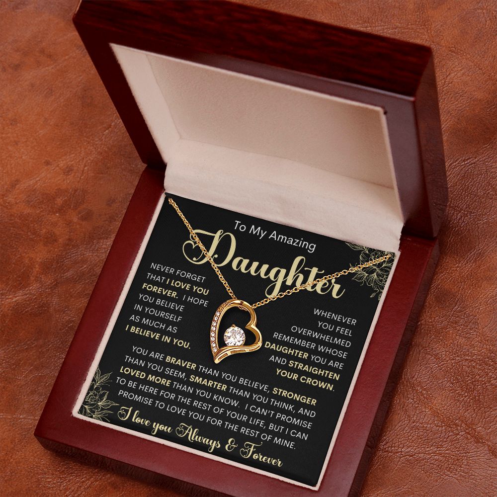 To My Amazing Daughter | Forever Love Necklace