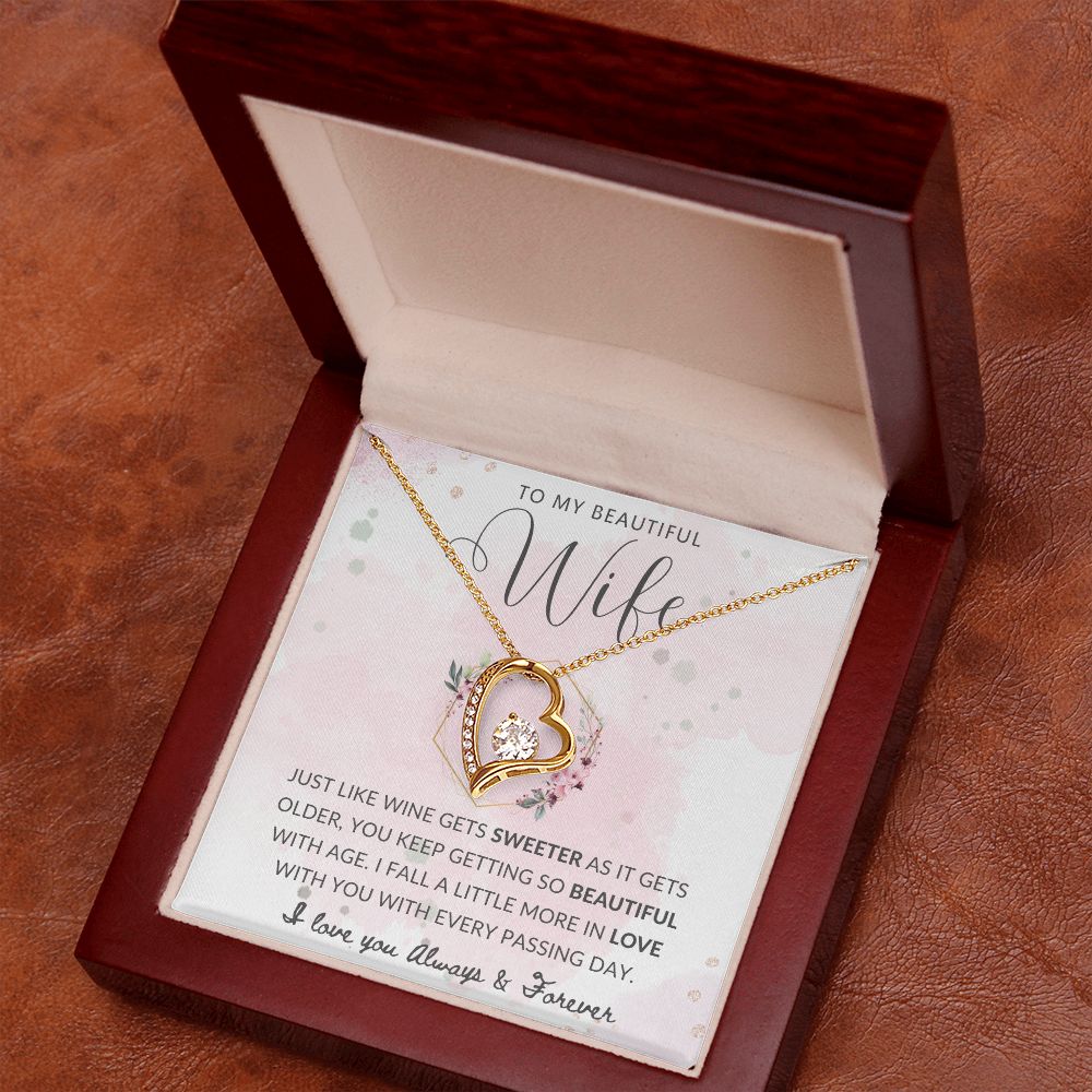 To My Beautiful Wife | Forever Love Necklace | So Beautiful