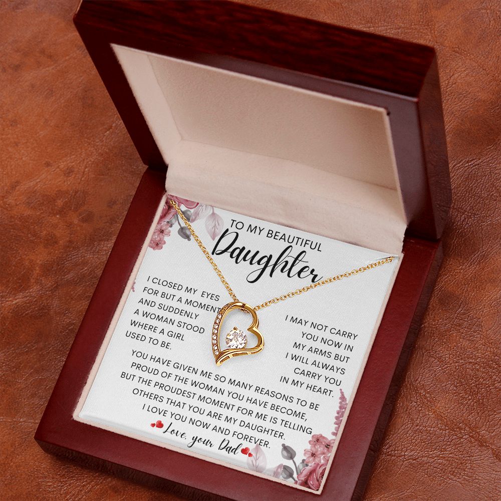 To My Beautiful Daughter | Gift For Daughter, Daughter Necklace, Birthday Gift