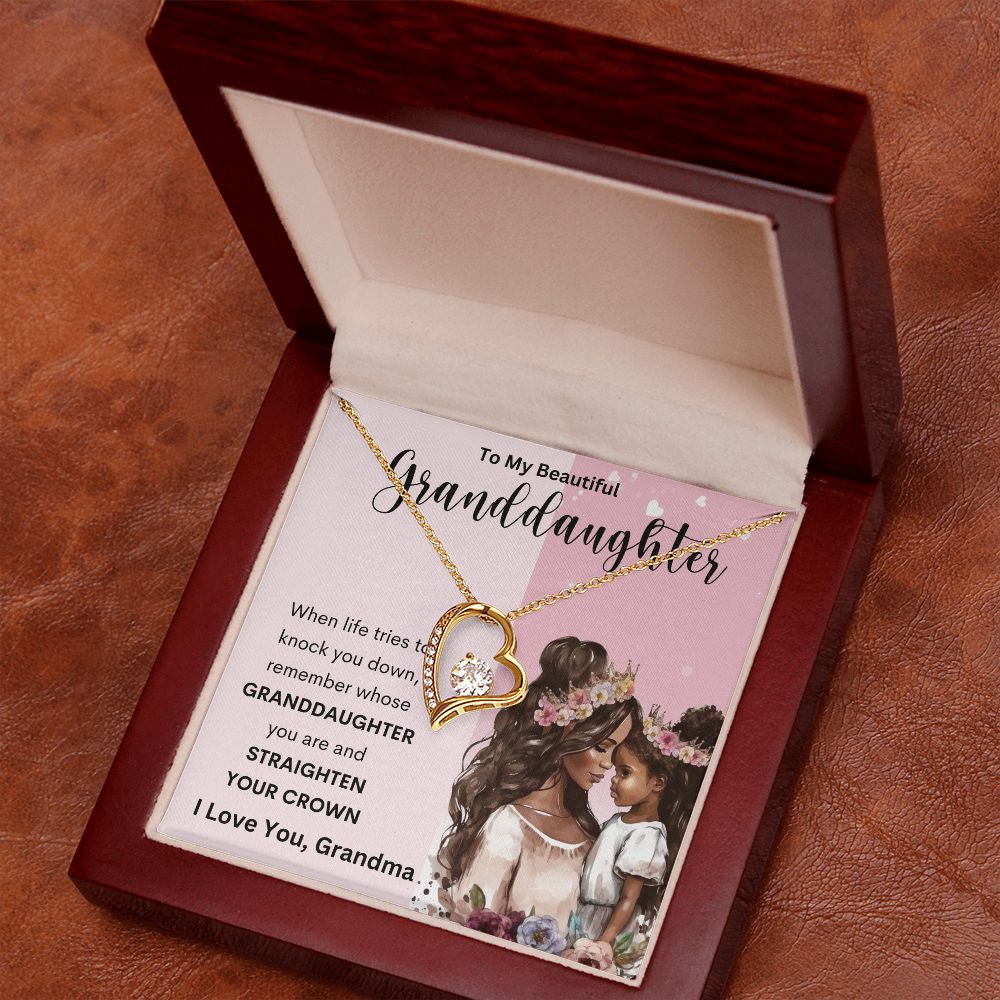 To My Beautiful Granddaughter | Forever Love Necklace