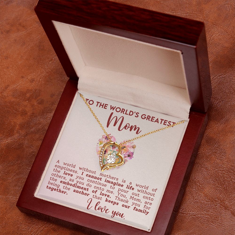 To the World's Greatest Mom | Forever Love Necklace