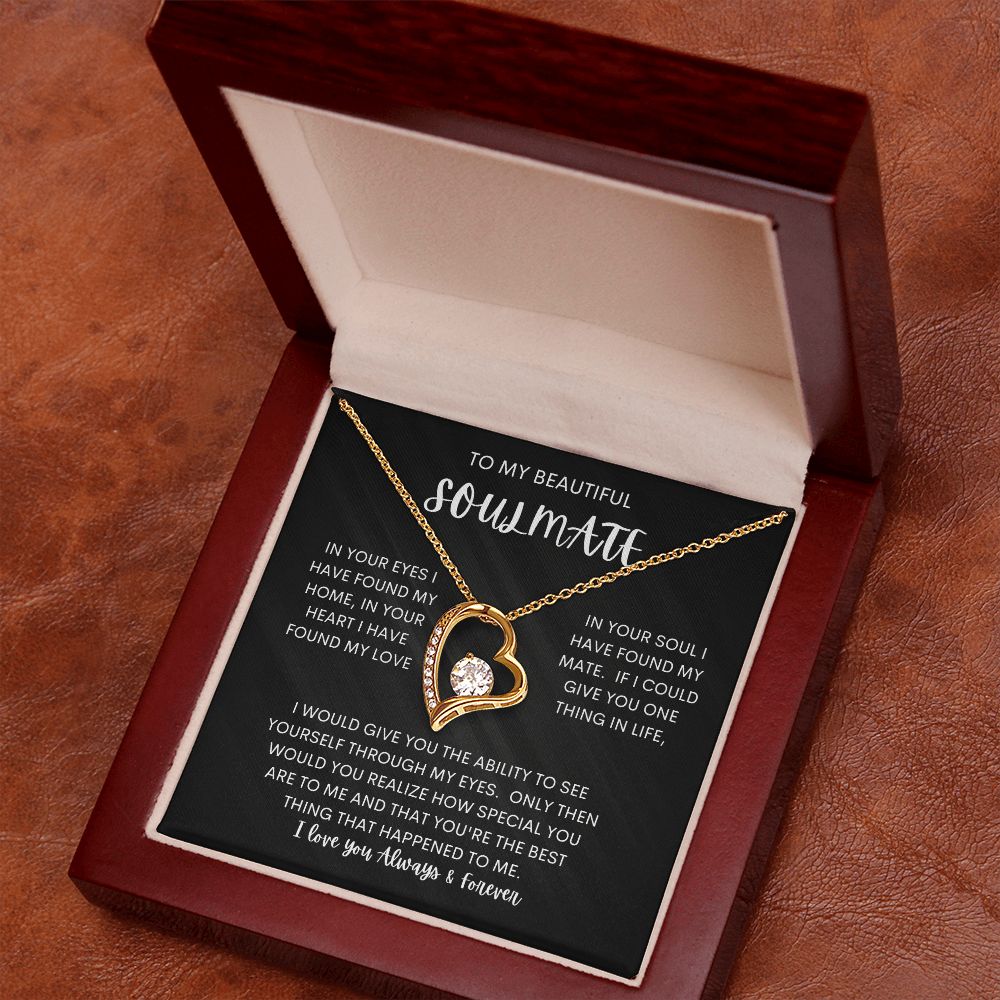 TO MY BEAUTIFUL SOULMATE | Soulmate gift, Anniversary gift, Wife necklace, Birthday gift