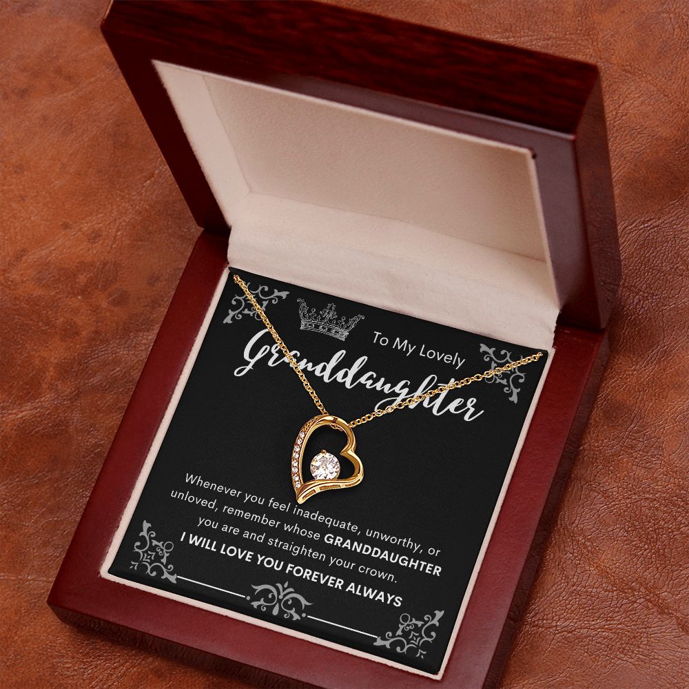 To My Lovely Granddaughter | Forever Love Necklace
