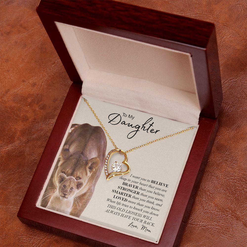 TO MY DAUGHTER | Forever Love Necklace | Gift For Daughter, Daughter Necklace, Birthday Gift, To My Daughter Gift  Daughter Birthday