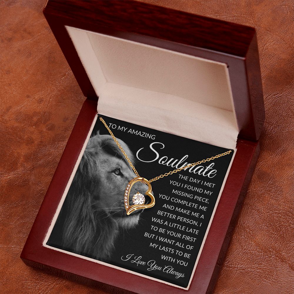 TO MY AMAZIN SOULMATE | To My Soulmate, Gift for soulmate, Anniversary gift, Girlfriend necklace, Gift for wife, Birthday gift