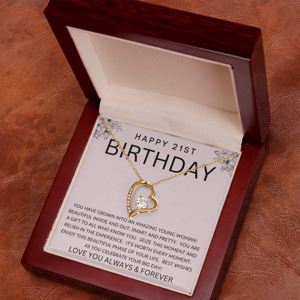 Happy 21st Birthday | Forever Love Necklace