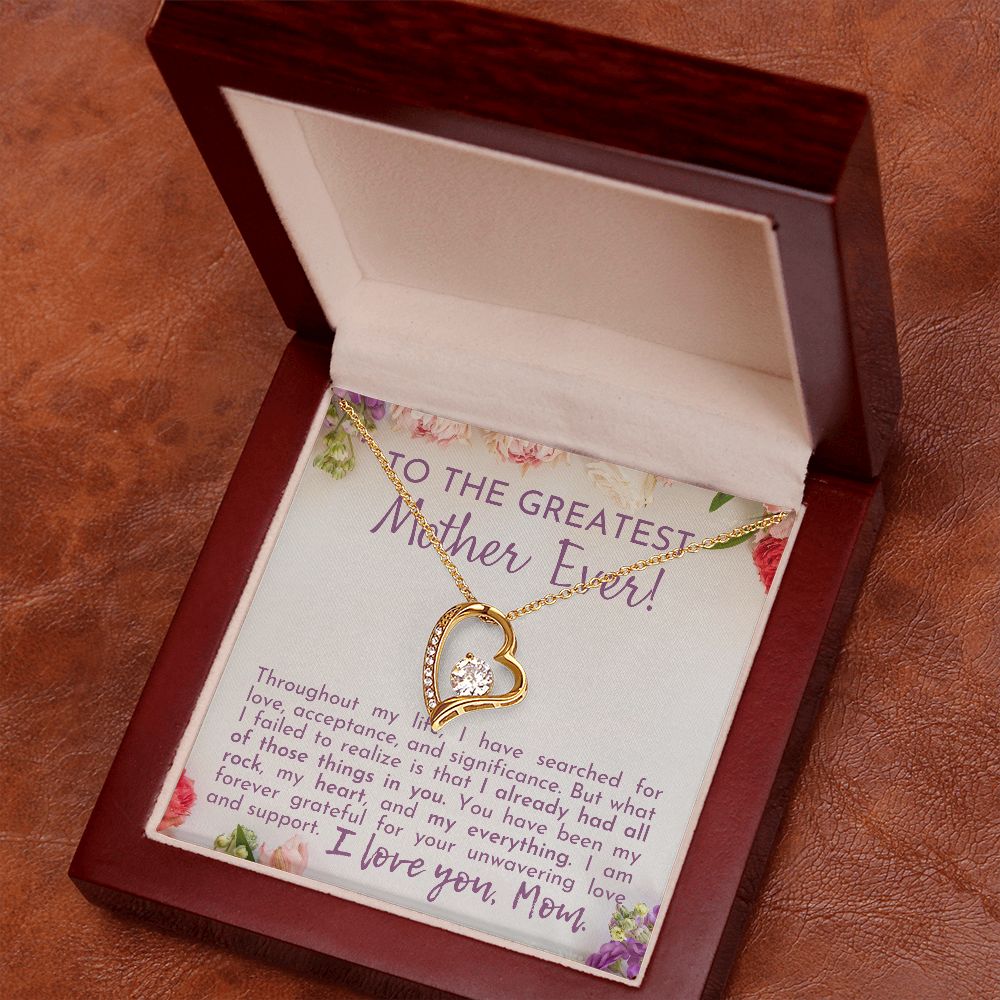 To The Greatest Mother Ever! | Forever Love Necklace