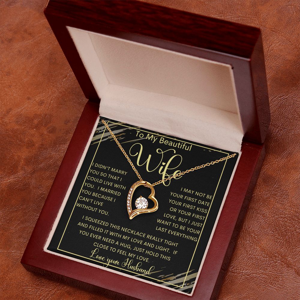 To My Beautiful Wife | Forever Love Necklace
