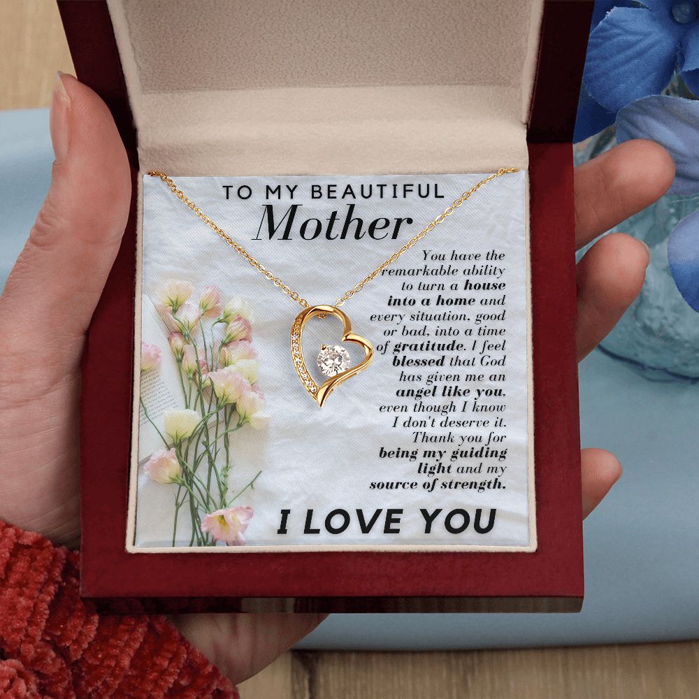 To My Beautiful Mother | Forever Love Necklace
