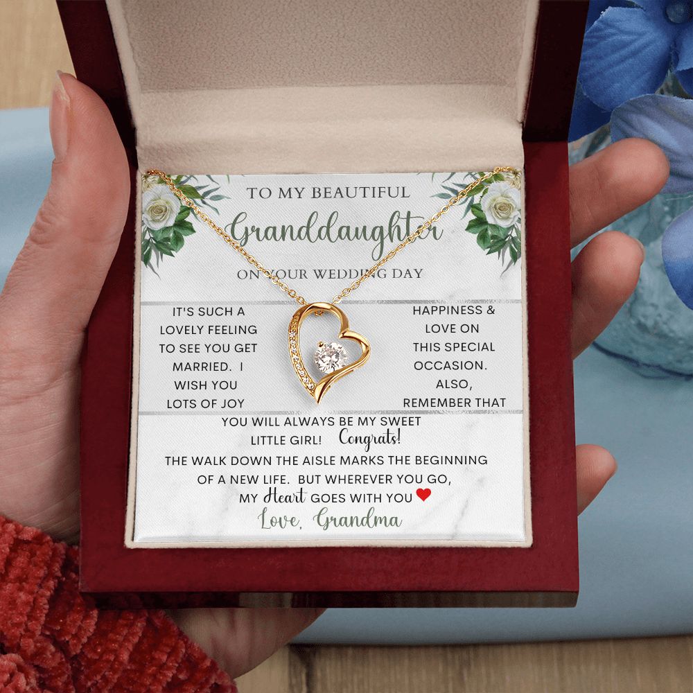 To My Beautiful Granddaughter | Forever Love Necklace