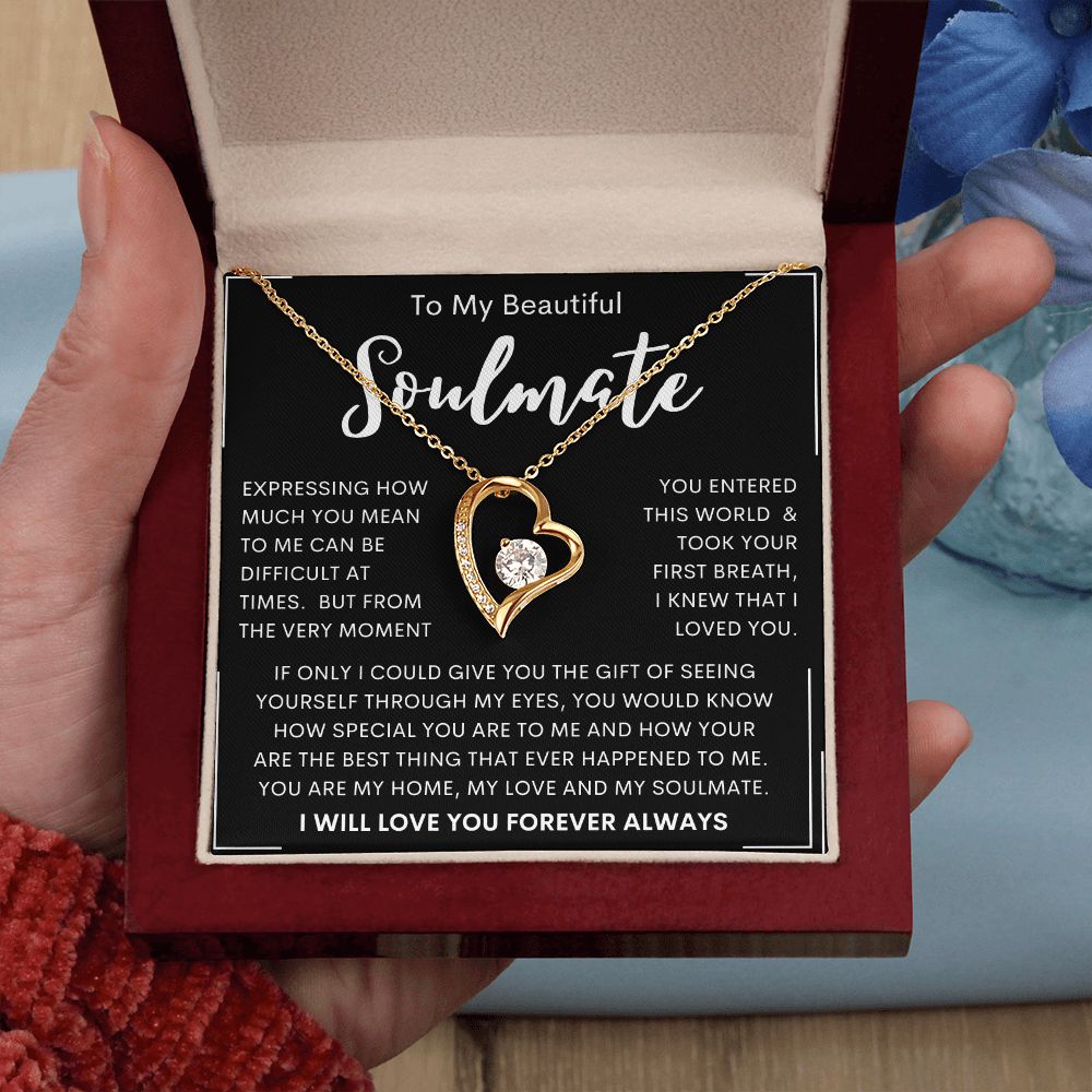 To My Beautiful Soulmate | Forever Love Necklace