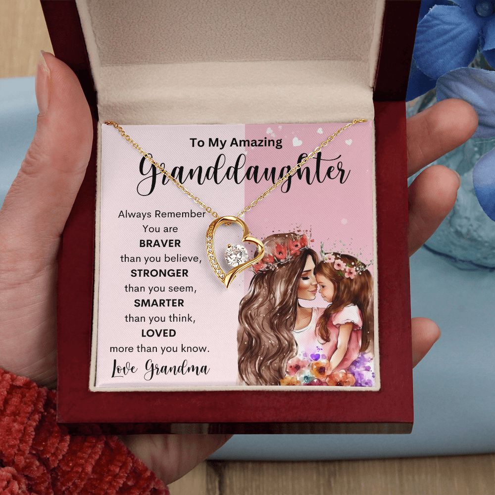 To My Amazing Granddaughter | Forever Love Necklace