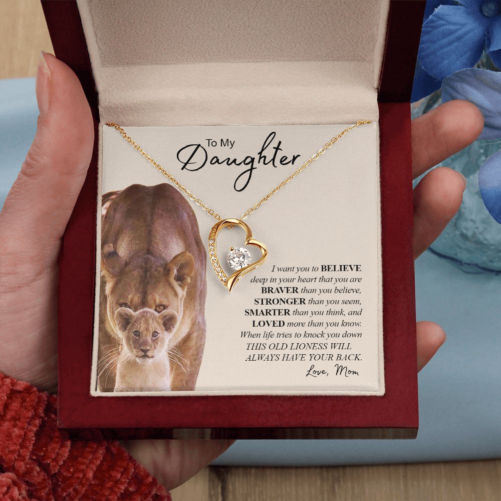 TO MY DAUGHTER | Forever Love Necklace | Gift For Daughter, Daughter Necklace, Birthday Gift, To My Daughter Gift  Daughter Birthday