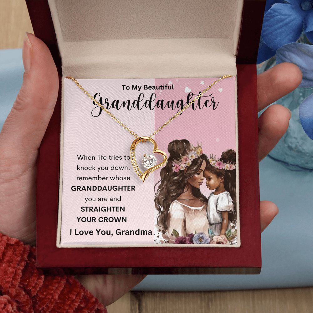 To My Beautiful Granddaughter | Forever Love Necklace