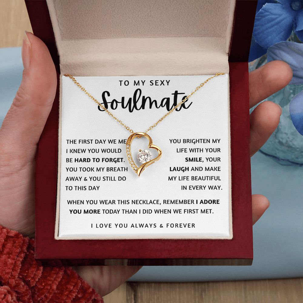 TO MY SEXY SOULMATE | Forever Love Necklace | To My Soulmate, Gift for soulmate, Anniversary gift, Girlfriend necklace, Gift for wife, Birthday gift