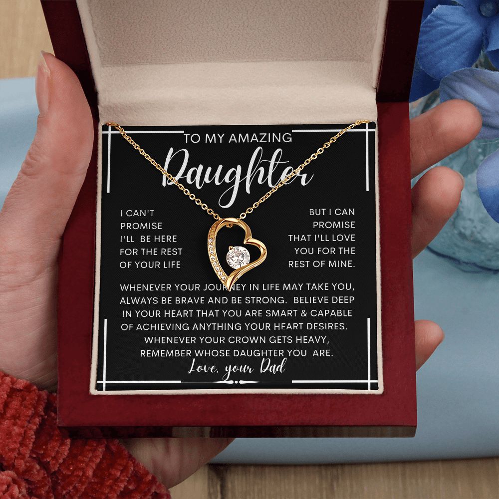 To My Amazing Daughter From Dad | Gift For Daughter, Daughter Necklace, Birthday Gift, To My Daughter Gift