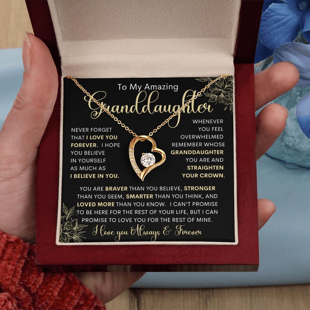 To My Amazing Granddaughter | Forever Love Necklace