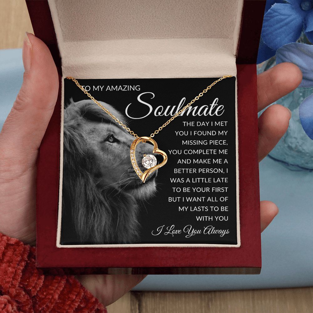 TO MY AMAZIN SOULMATE | To My Soulmate, Gift for soulmate, Anniversary gift, Girlfriend necklace, Gift for wife, Birthday gift
